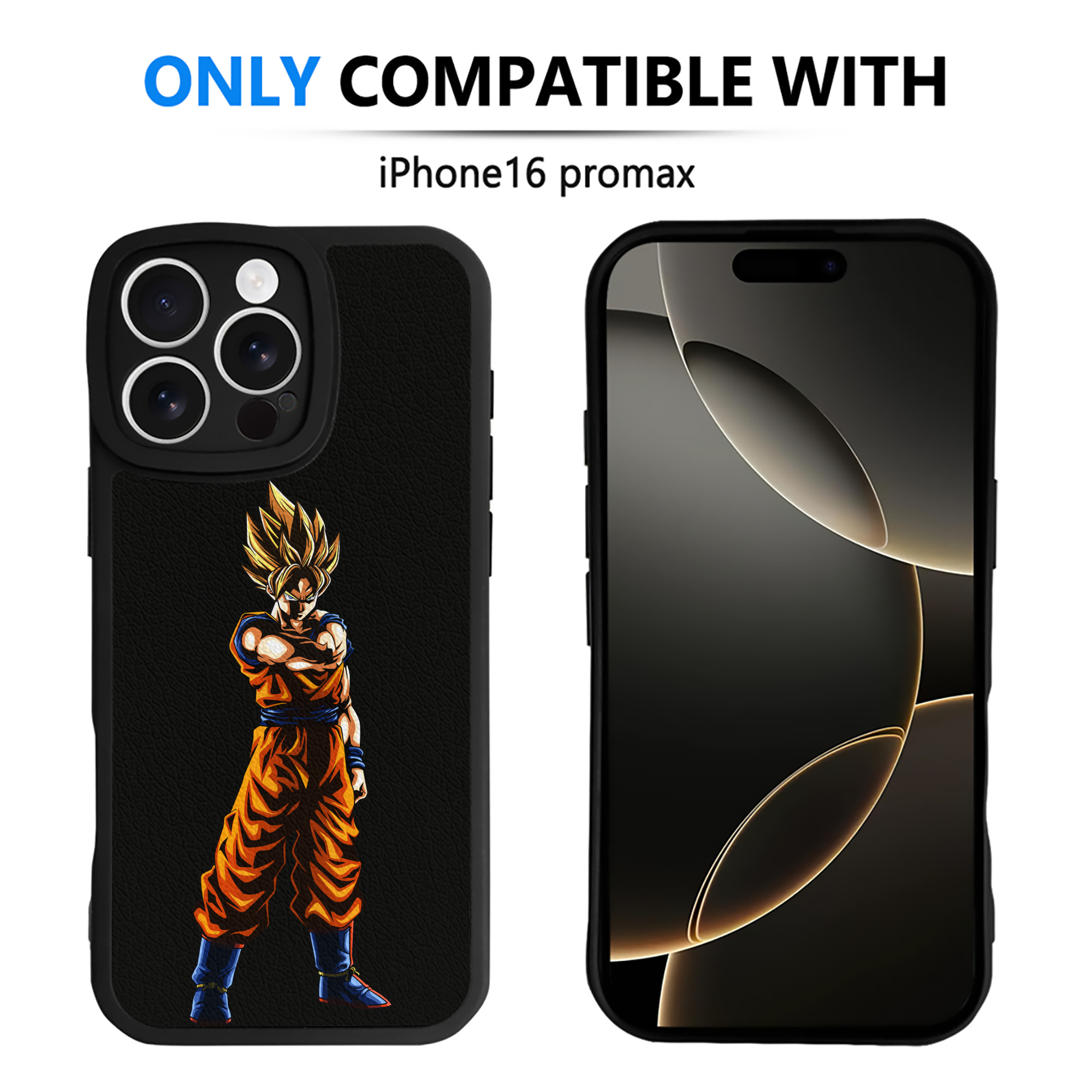 （画像用） ドラゴンボール 孫 悟飯（そんごはん）DRAGON BALL Son Gohan 【iPhone 16シリーズ対応】シリコンスマホケース（レザー調） 材質：シリコン